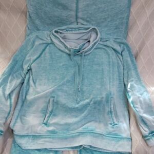 Light Teal Cowl Neck with Matching Pants XL